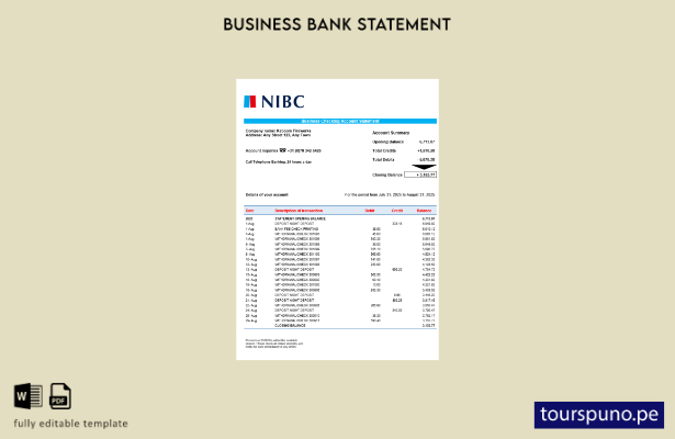 listo para imprimir Declaración de verificación de organización empresarial de N
